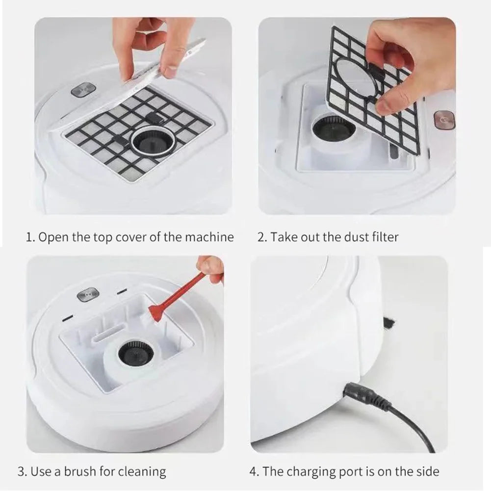 3-in-1 Smart Sweeping Robot Vacuum Cleaner Automatic Cleaning Sweeping Machine USB Rechargeable Mopping Cleaning Appliances New