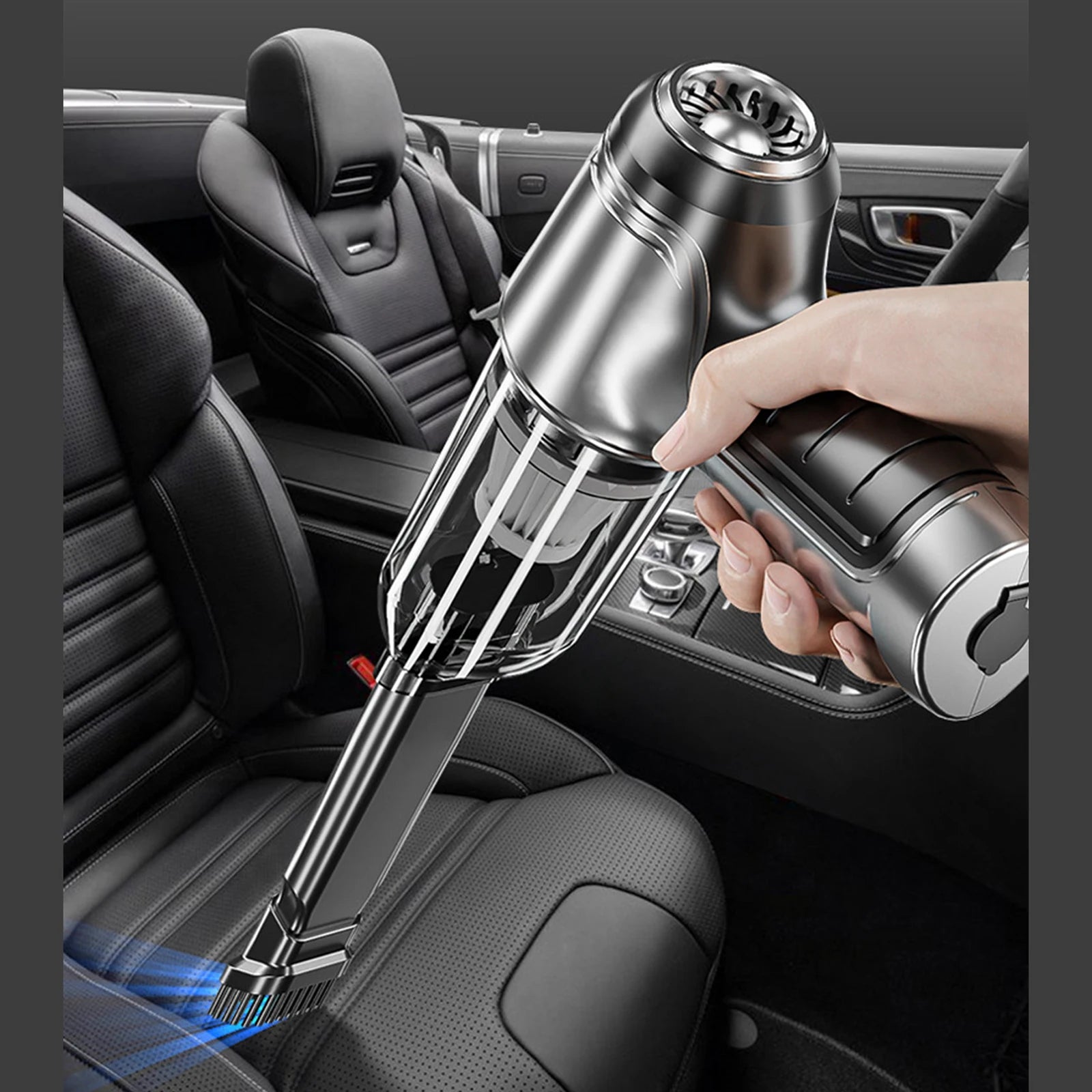 Car Vacuum Cleaner Mini Handheld Vacuum Cleaner 120W Portable Vacuum Cleaners Automobile RV Wired Vacuum Cleaner Mini Cleaner