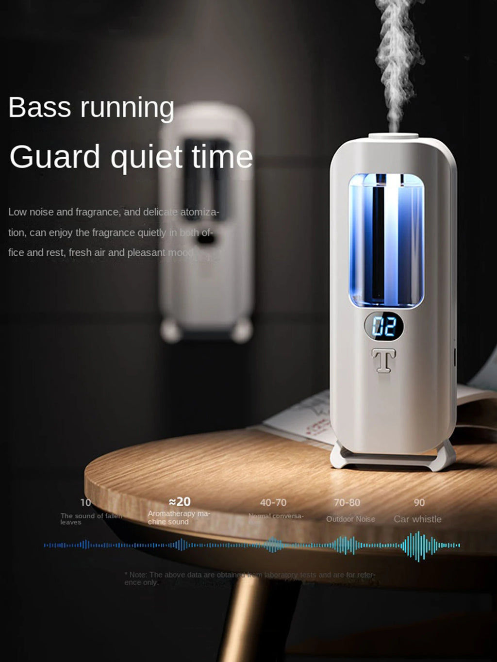 Automatic Aromatherapy Machine And Air Humidifier With Digital Display And Colored Lights -Machine Office Home, And Bathroom