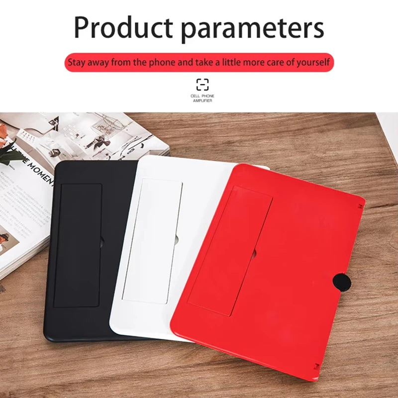 12"Mobile Phone Magnifier Ultra-HD Screen Magnifier for Easy TV Viewing Orientation for Landscape Use Eye Protection Full-Screen