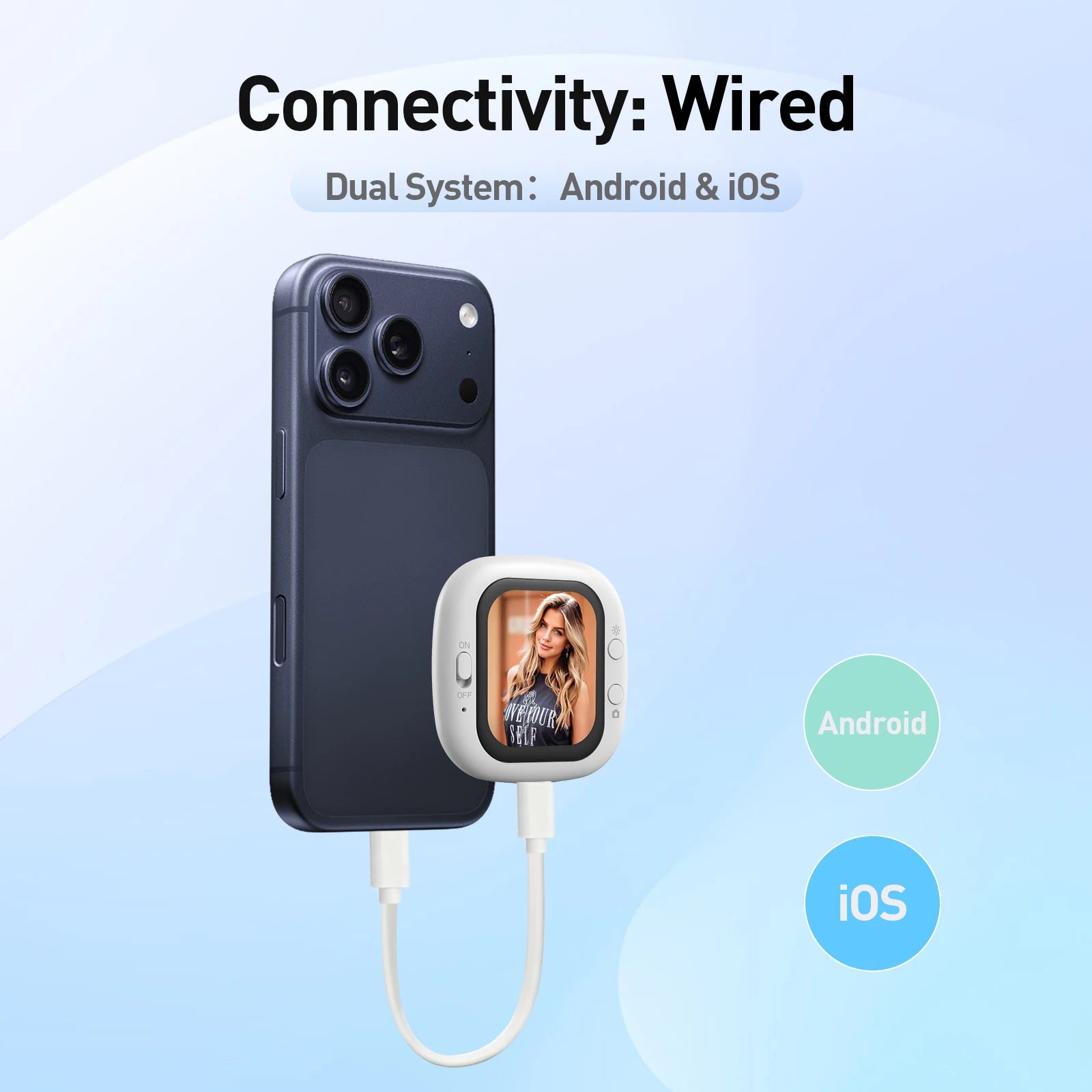 Magnetic Mobile Phone Rear Camera Selfie Video Camera Wireless Magnetic Mobile Phone Vlog Mini